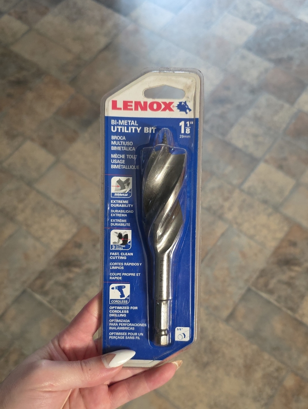 NWT, Lenox Bi-Metal Utility Bit 1 1/8